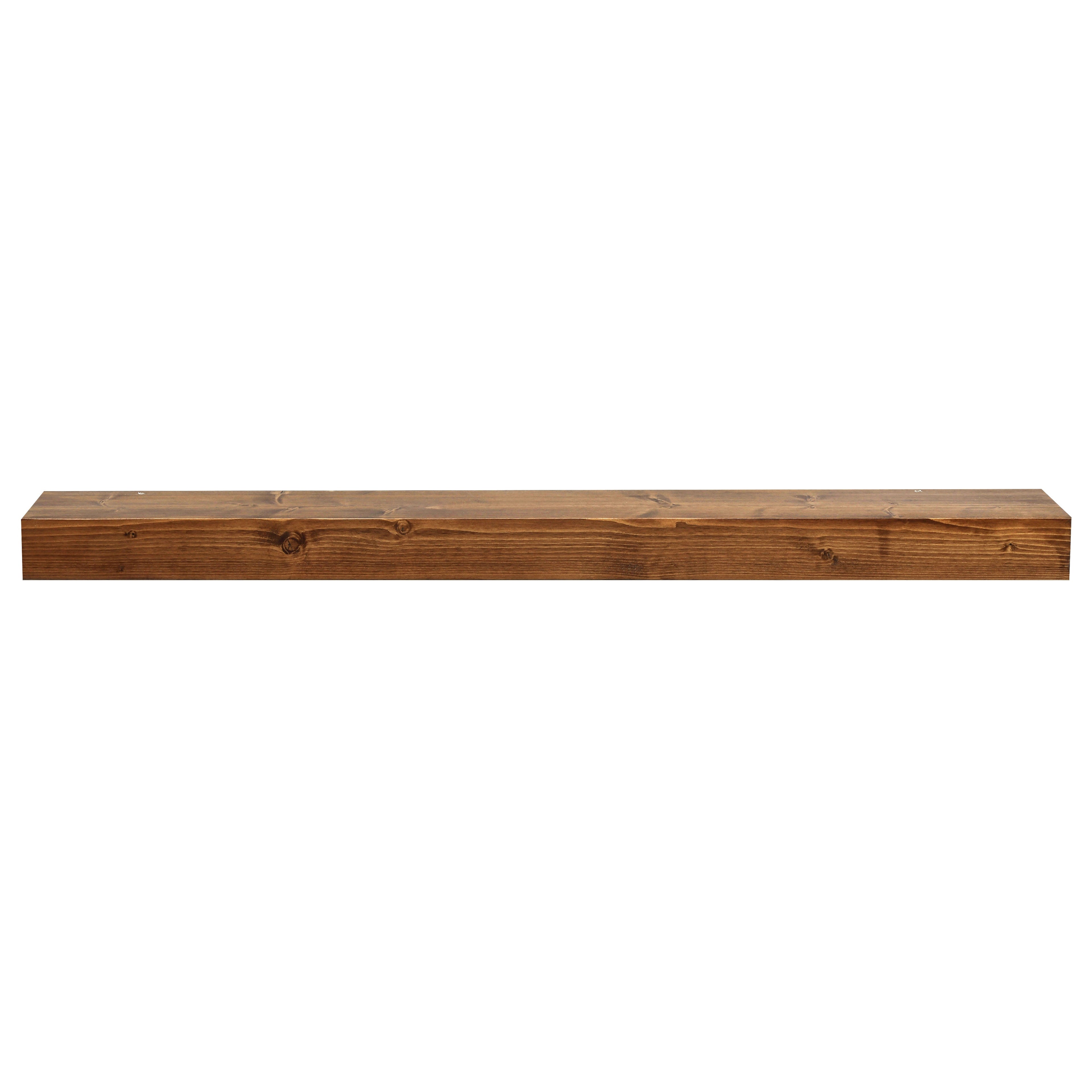 Smooth Solid Floating Timber Fireplace Mantel Shelf