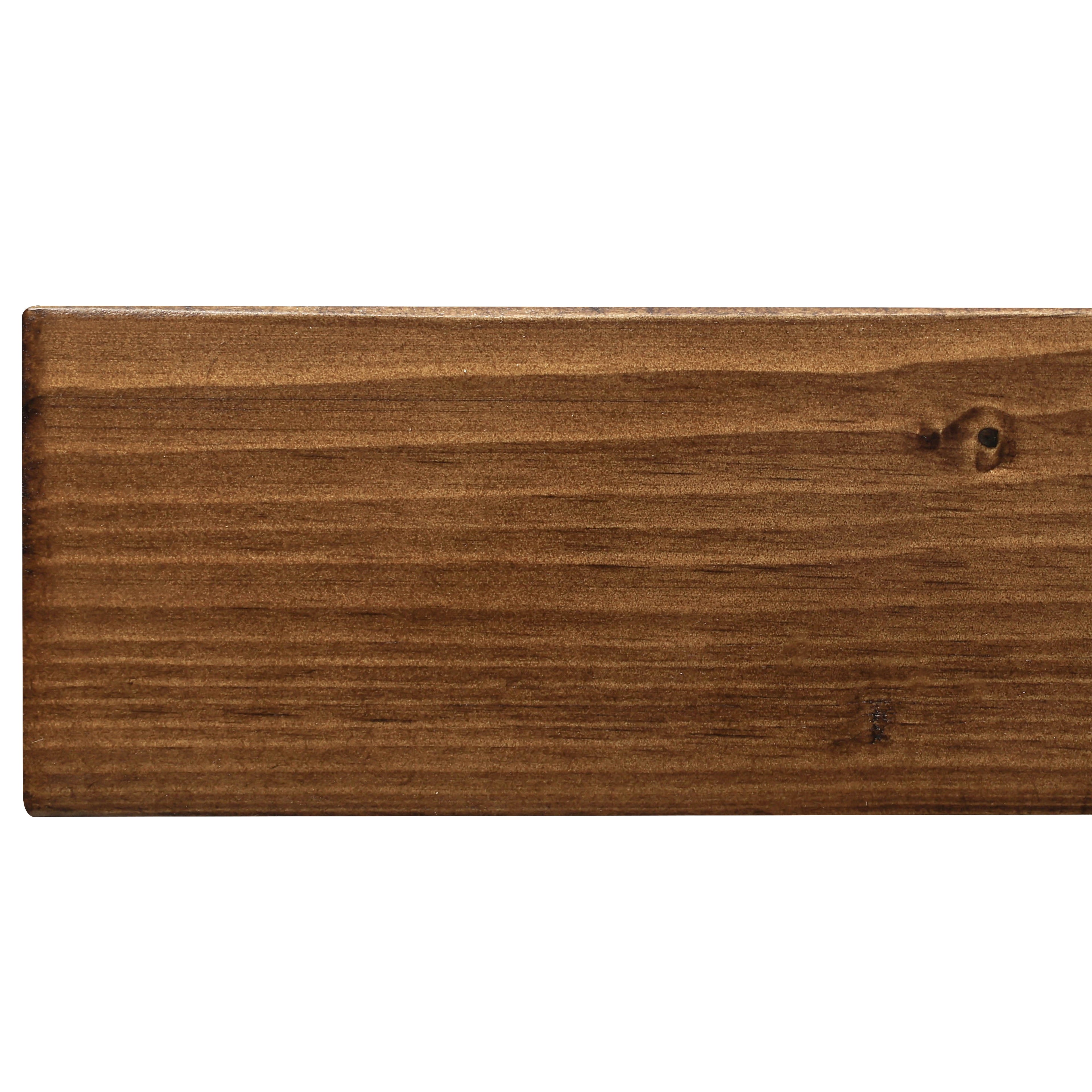 Smooth Solid Floating Timber Fireplace Mantel Shelf