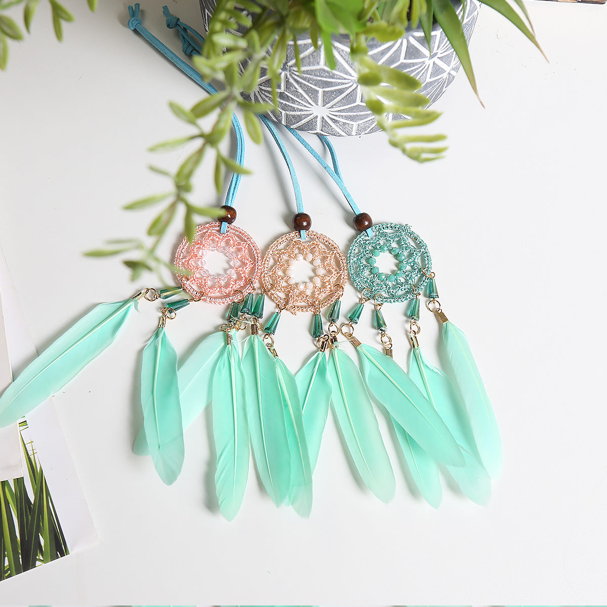 Sweet Style Dream Catcher Car Pendant Dream Catcher Car Pendant Gift Unisex Pendantnt