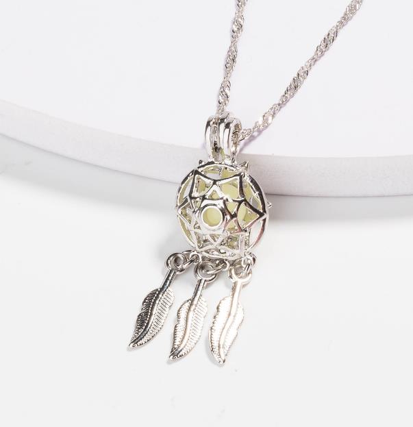 Dream Catcher Luminous Pendant Necklace