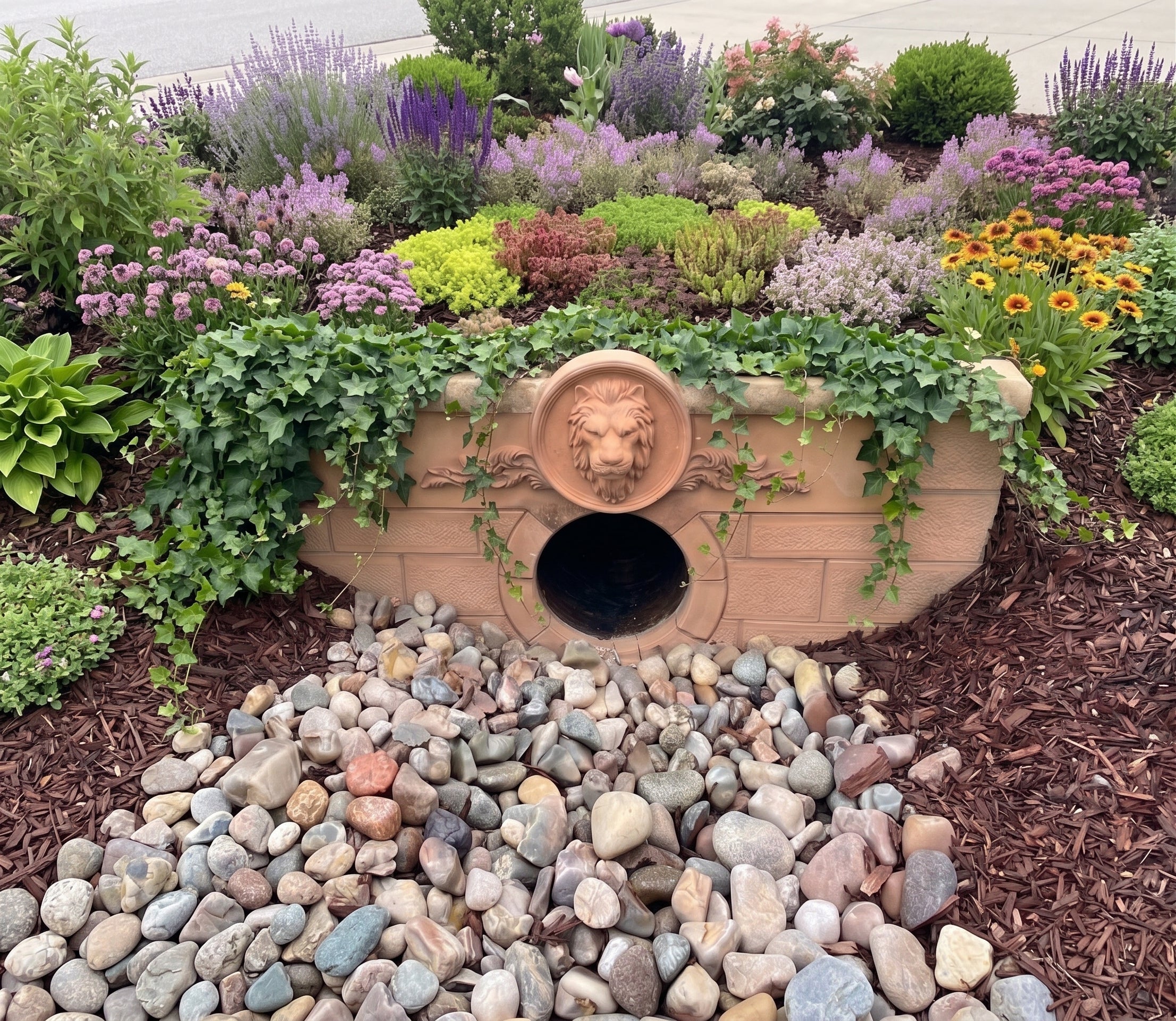 Prefabricated Concrete (GFRC) Culvert Covers - Lions Bridge