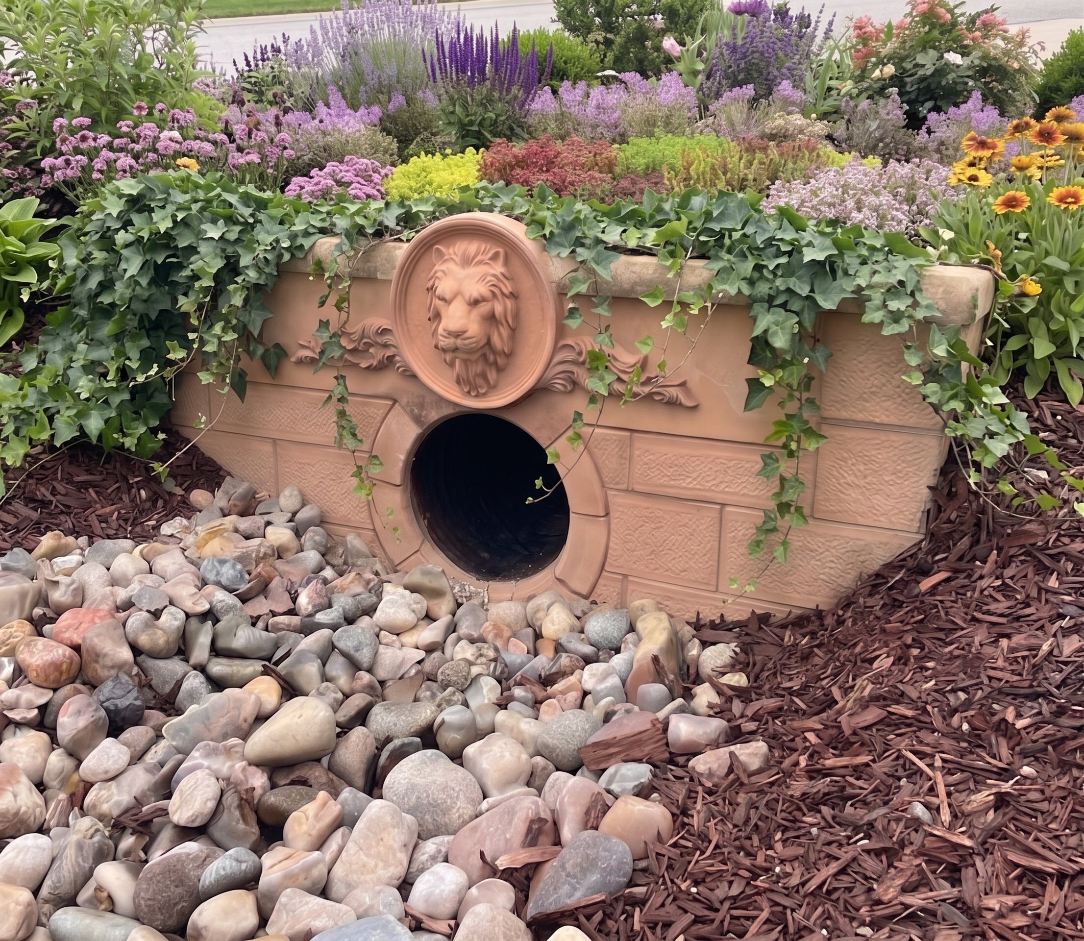 Prefabricated Concrete (GFRC) Culvert Covers - Lions Bridge