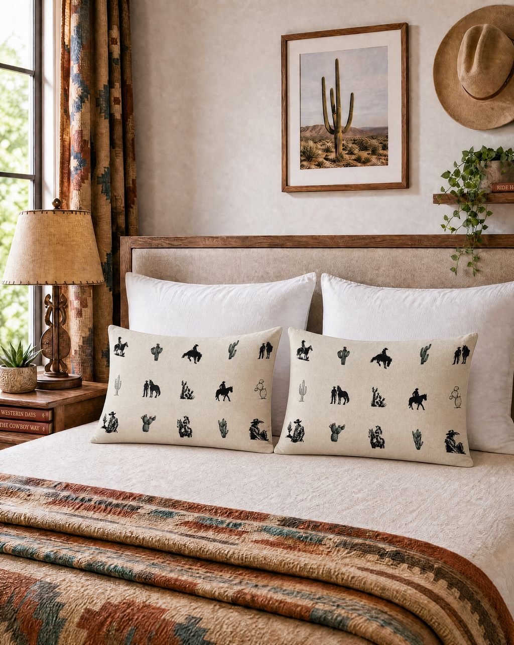 Baha Ranch Western Cowboy Cowgirl Pillowcase Made in America