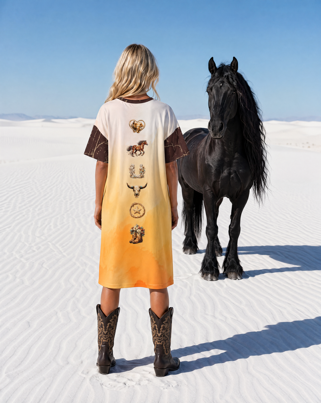 Baha Ranch Texas T Shirt Dress or Sleep Shirt
