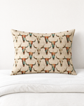 Baha Ranch Bull Skulls Pillow Case Made in America