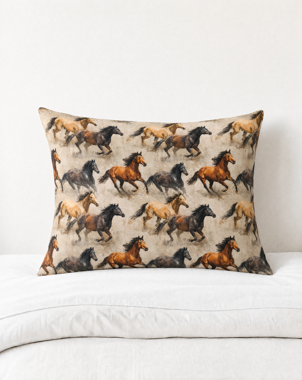 Baha Ranch Wild Horses Pillowcase Made in America