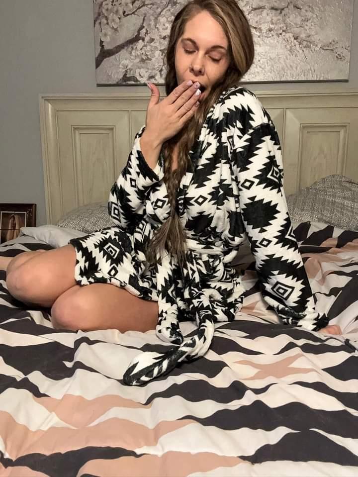 Baha Ranch Black Aztec Women's Western Bath Robe
