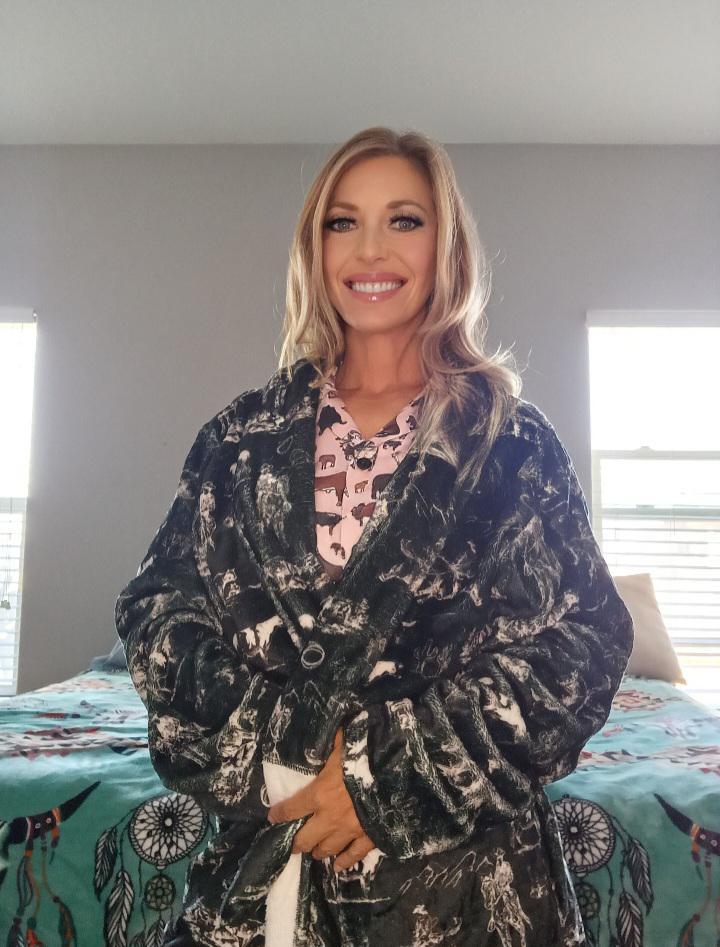 Baha Ranch Ranch Life Women's Western Bath Robe