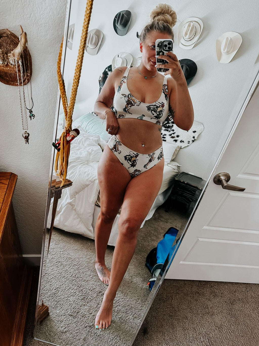 Baha Ranch Yeehaw Vintage Cowgirl Bikini