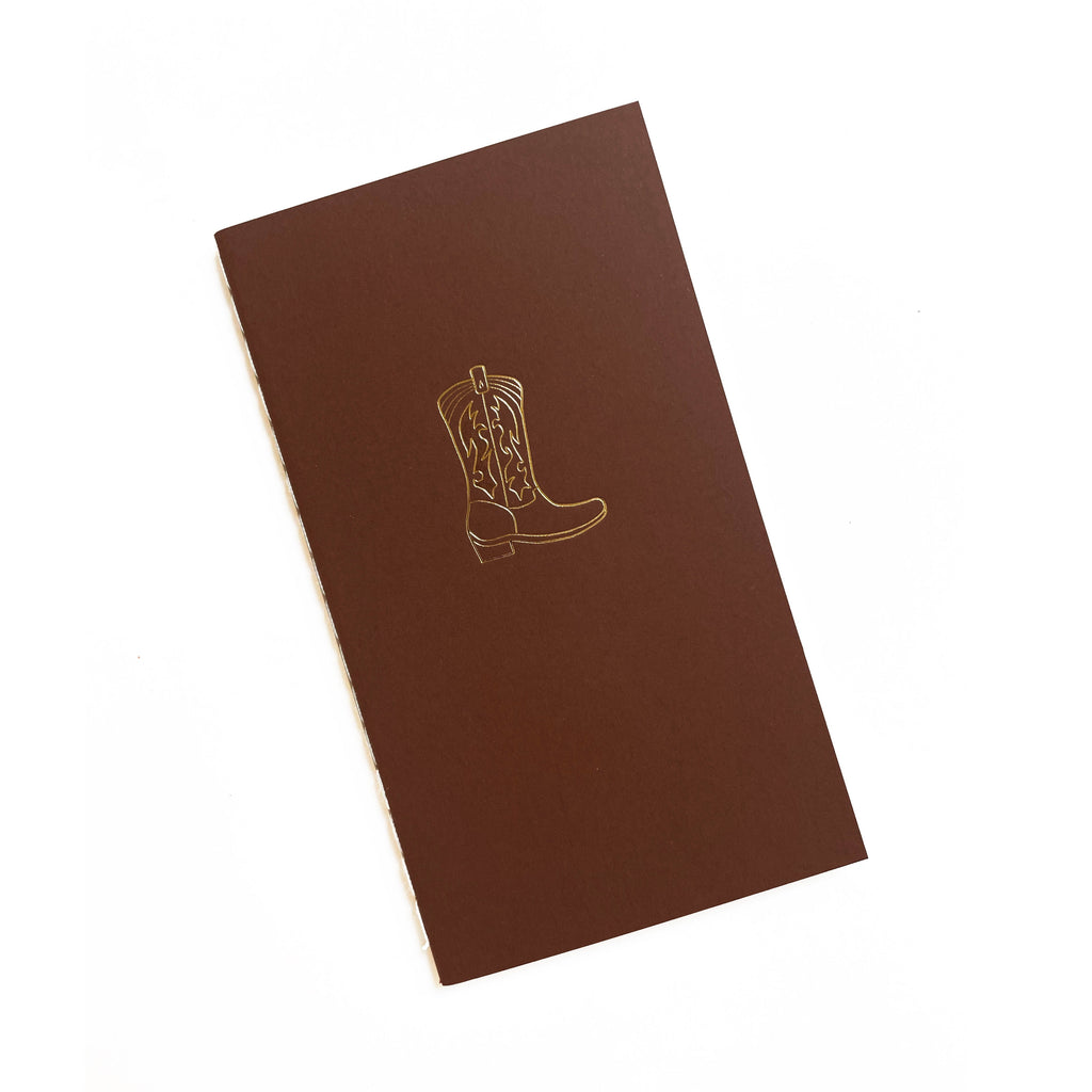 Cowboy Boot Mini Saddle Stitch Notebook