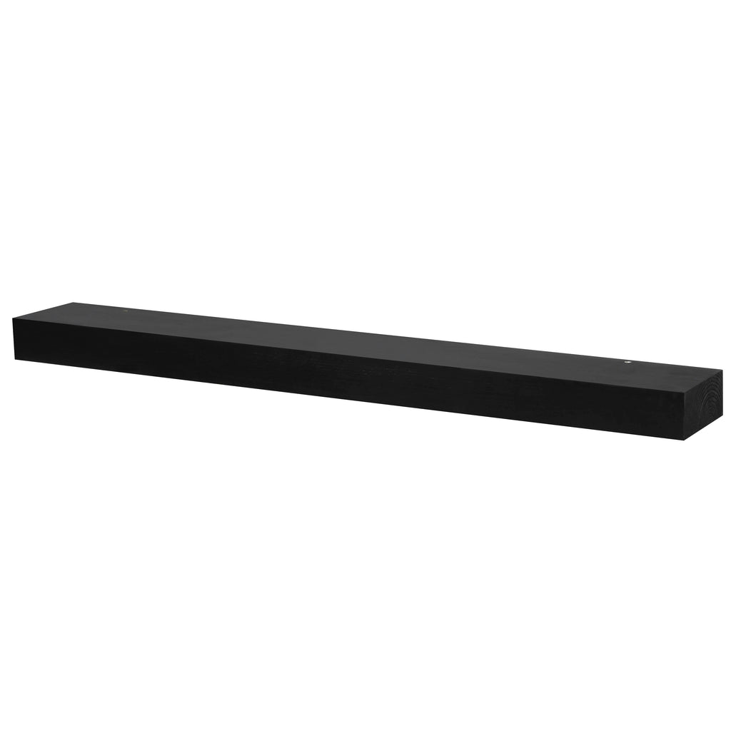 Smooth Solid Floating Timber Fireplace Mantel Shelf