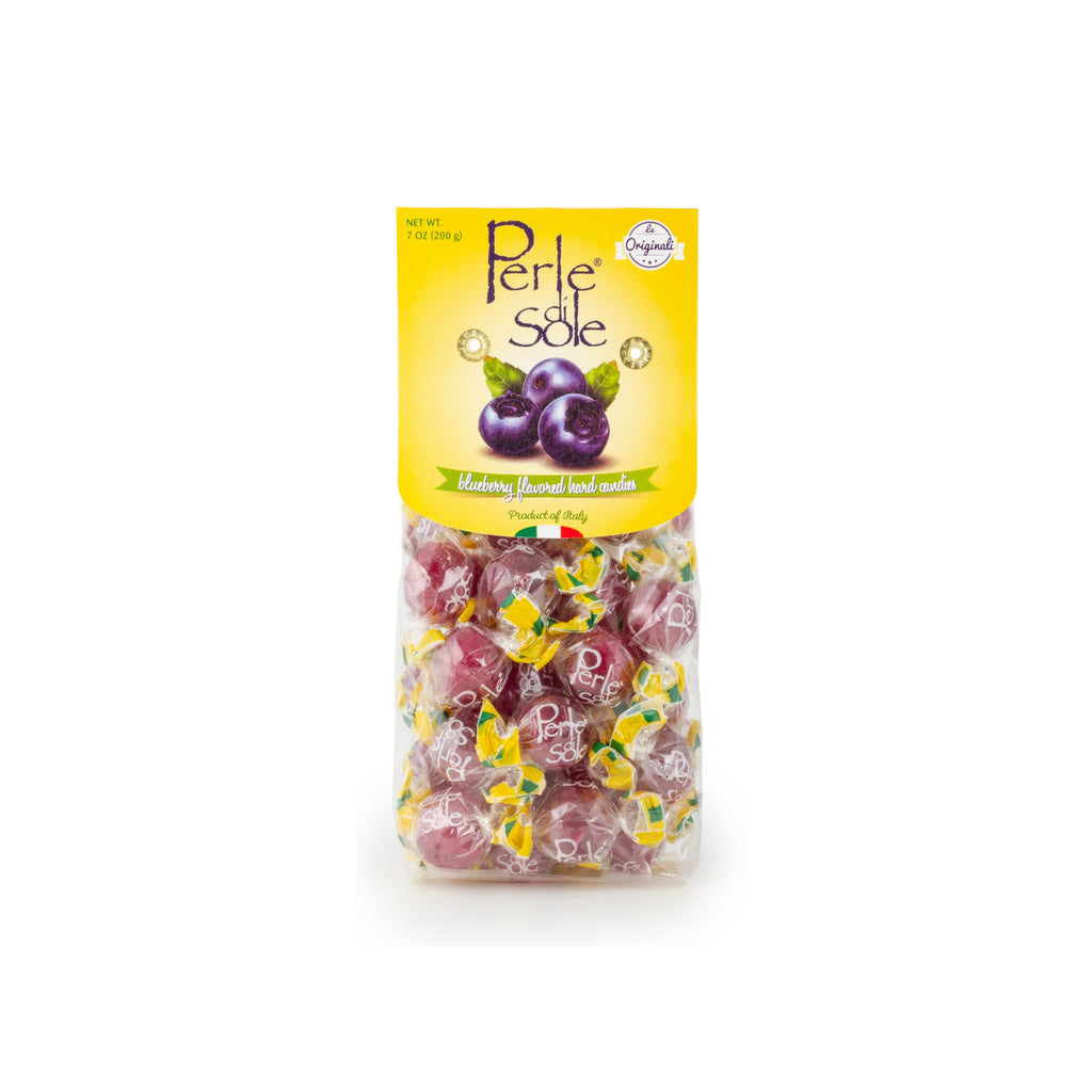 Perle di Sole Blueberry Drops — Fizzy Filled Italian Hard Candy