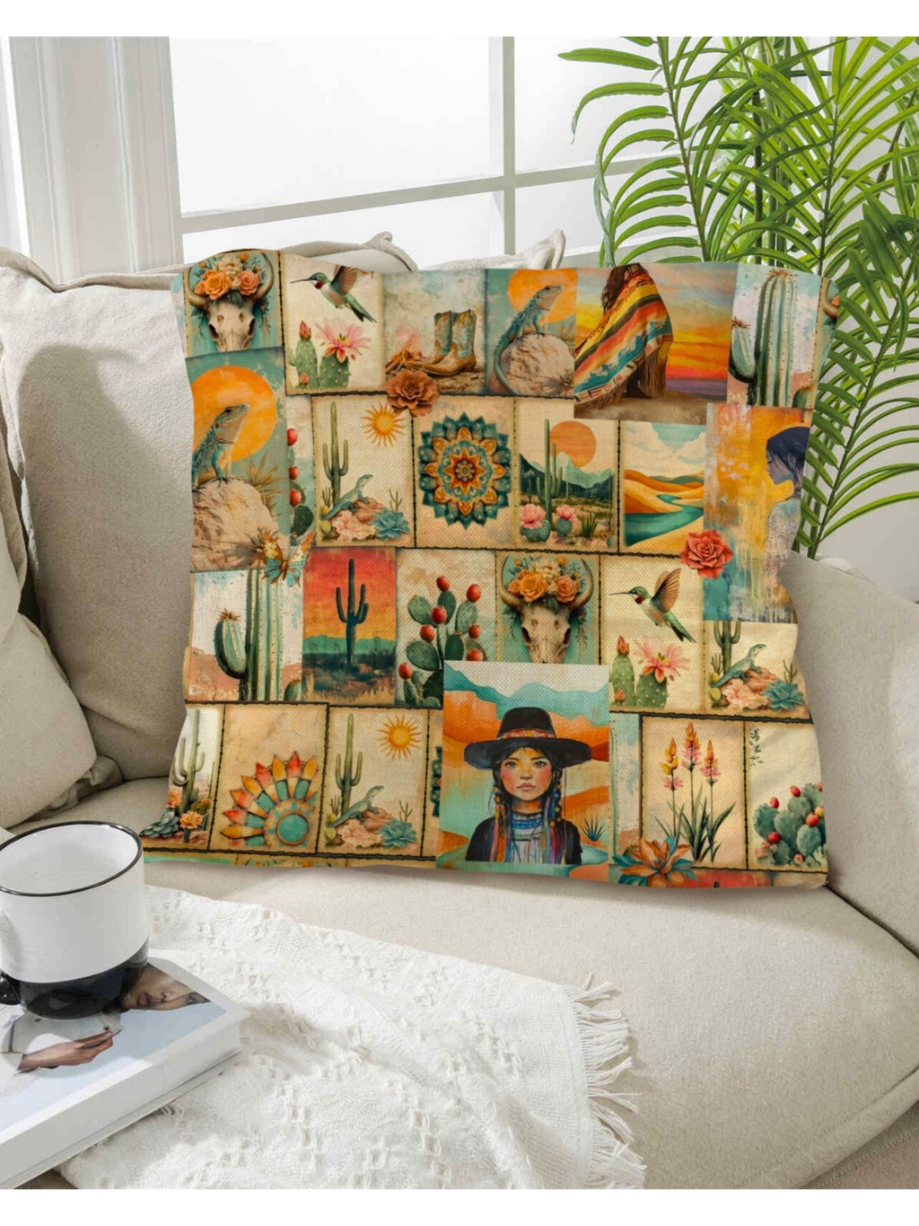 Baha Ranch Colores de Mexico Pictures of the Southwest Pillow Case Made in USA