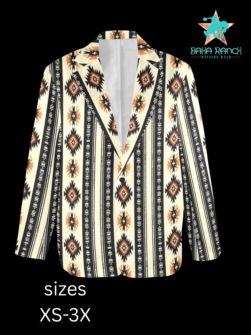 Baha Ranch Colores de Mexico Southwest Aztec Blazer