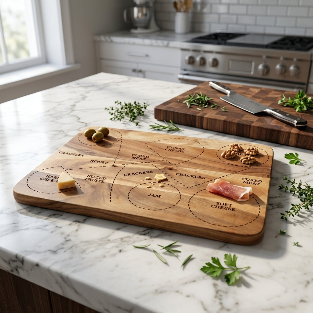 House of Avana Rectangular Mango Wood Cheese Platter