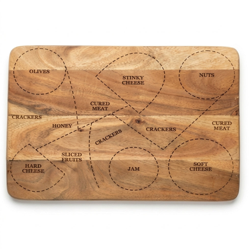 House of Avana Rectangular Mango Wood Cheese Platter
