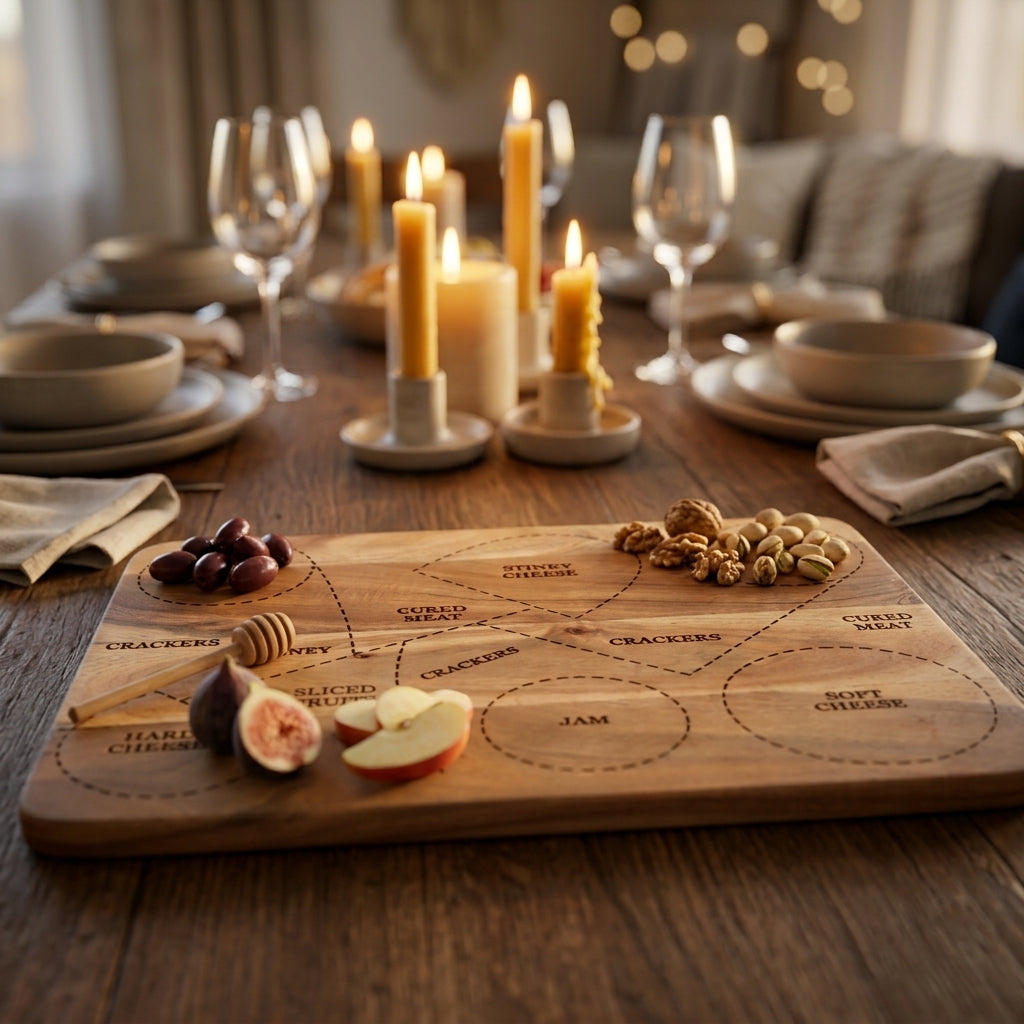 House of Avana Rectangular Mango Wood Cheese Platter