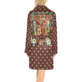 Baha Ranch Cowgirl Says God Bless Women's Western Bath Robe