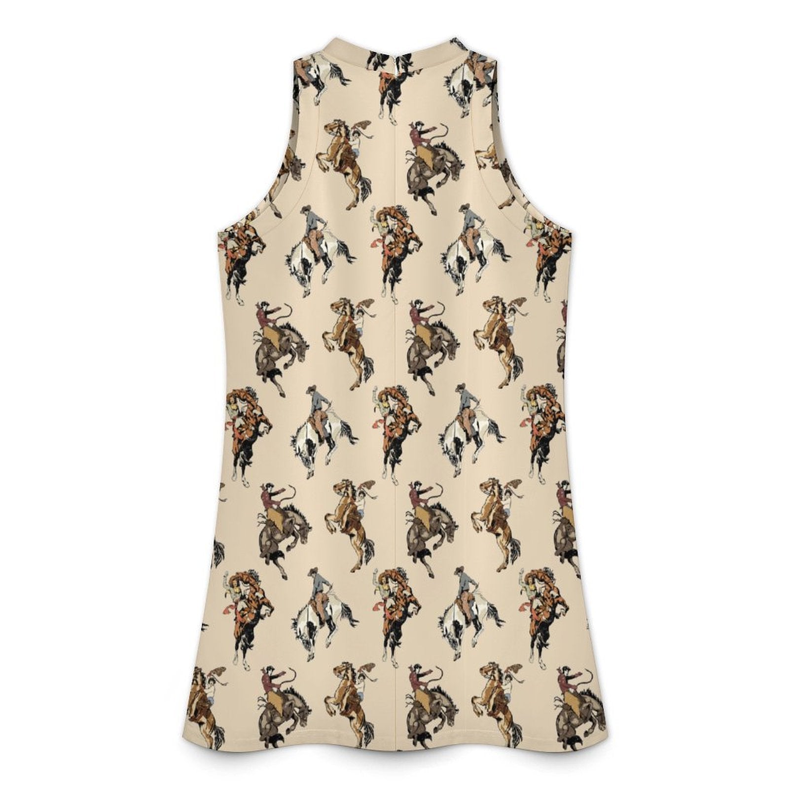 Baha Ranch Vintage Cowgirl Sleeveless Mini Dress