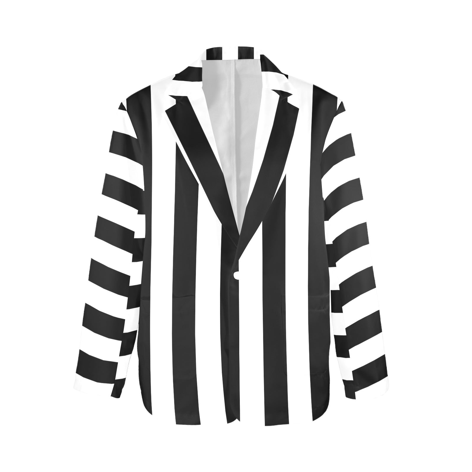 Baha Ranch BeetleJuice Prison Stripe Blazer Women's