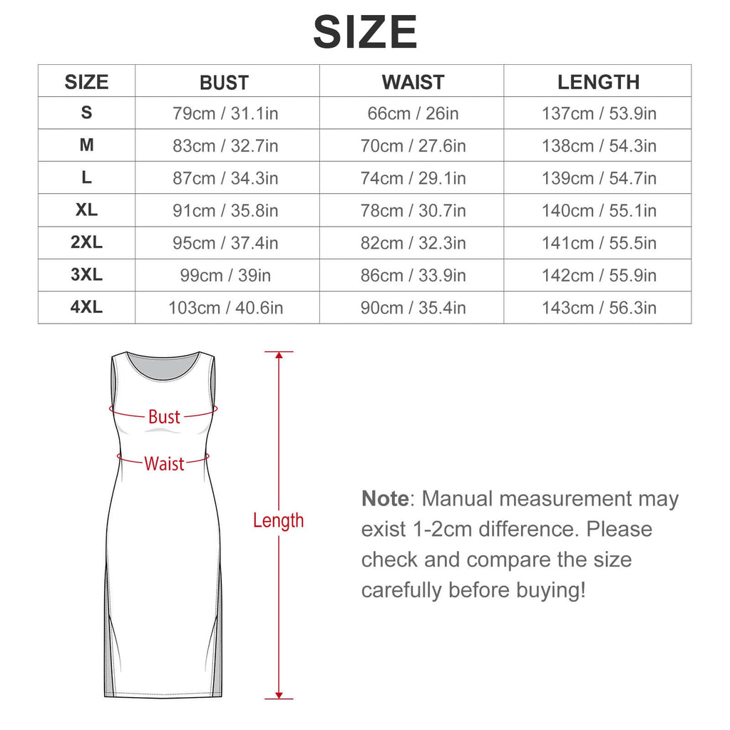Baha Ranch Vintage Cowgirl Sleeveless Bodycon Side Slit Long Maxi Dress