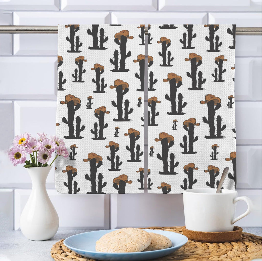 Baha Ranch Cowboy Cactus Set of 2 Kitchen Dish Towels Made in America
