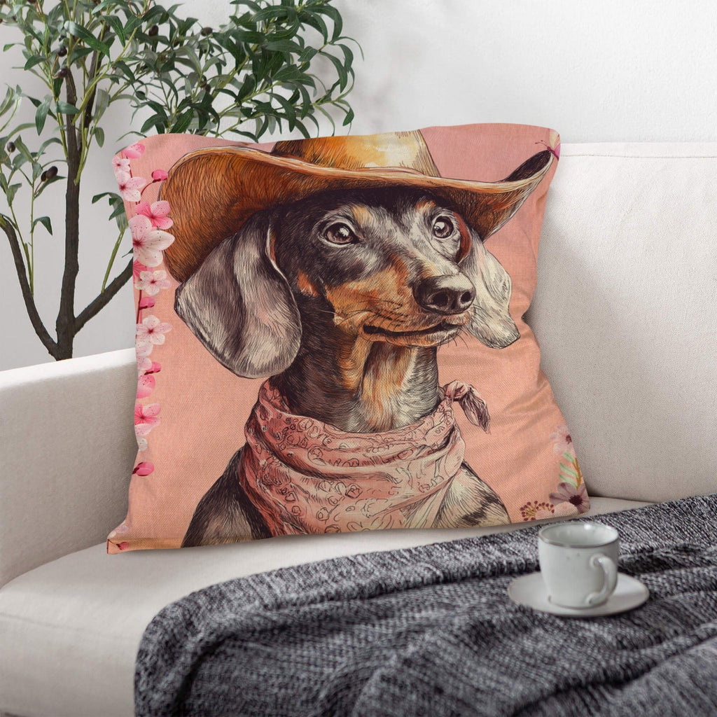 Baha Ranch Danilo Painted Dachshund Pillow Case  Made in America