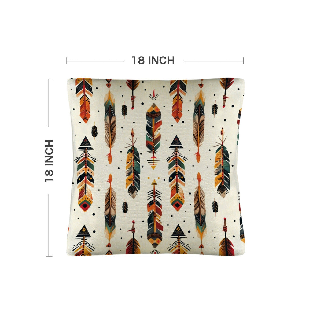 Baha Ranch Aztec Feathers Pillow Case Made in America
