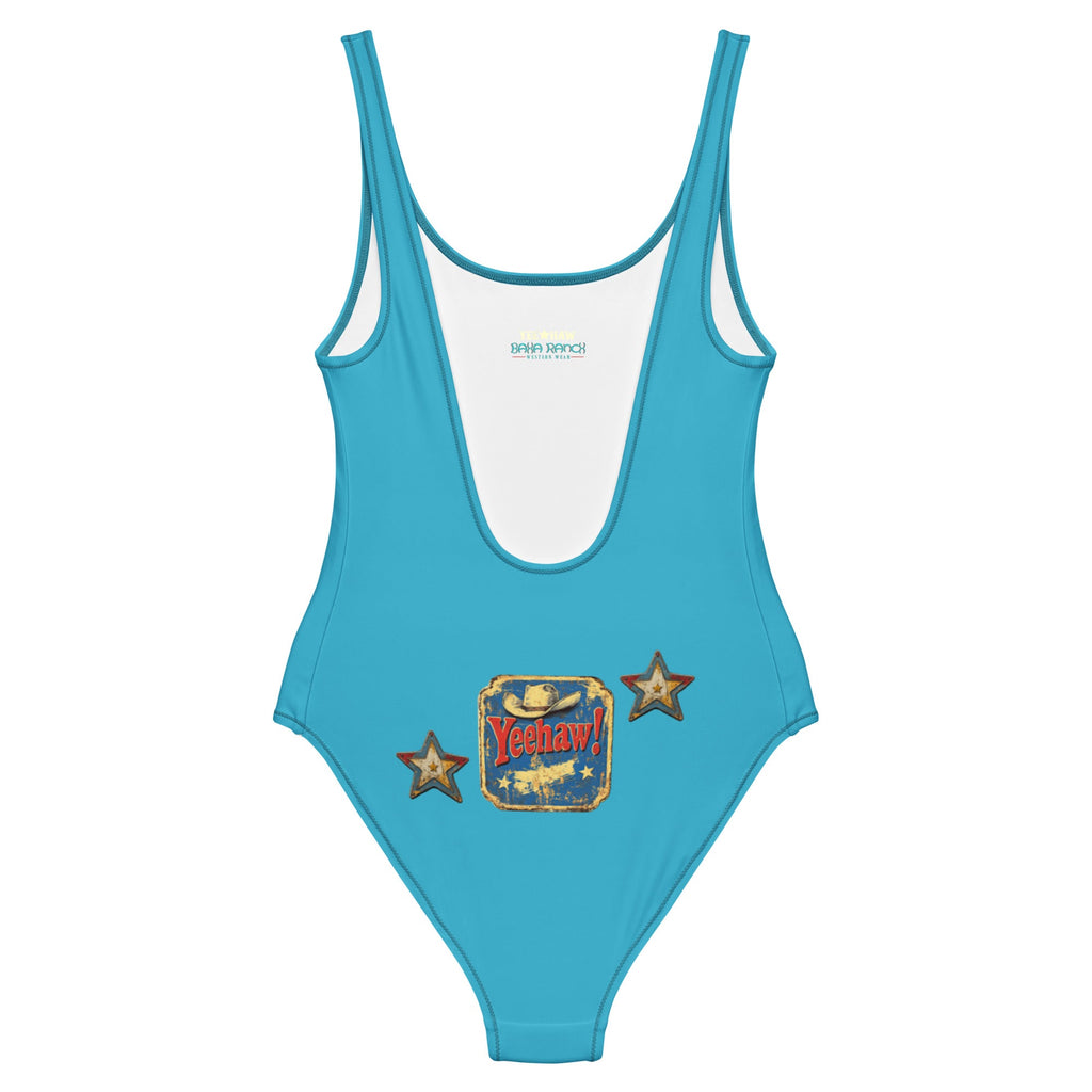 Baha Ranch Yeehaw Vintage Cowgirl One-Piece Swimsuit