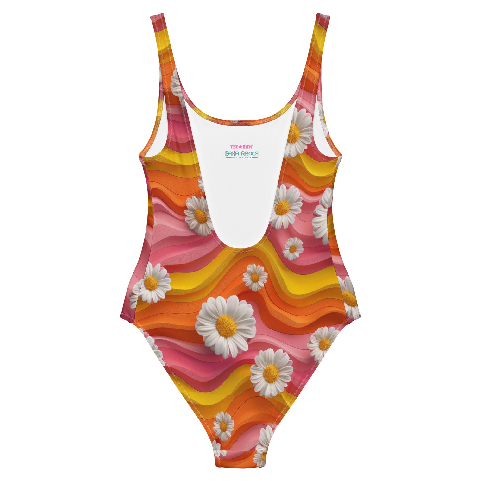 Baha Ranch Yeehaw Groovy Floral One-Piece Swimsuit