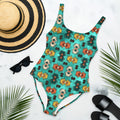 Baha Ranch Yeehaw Turquoise Aztec One-Piece Swimsuit