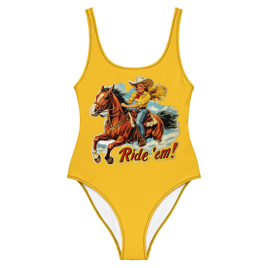 Baha Ranch Yeehaw Ride 'Em Cowgirl One-Piece Swimsuit