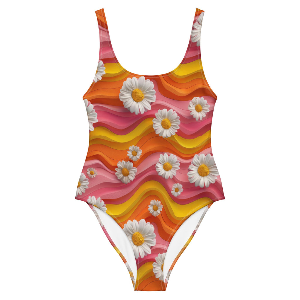 Baha Ranch Yeehaw Groovy Floral One-Piece Swimsuit