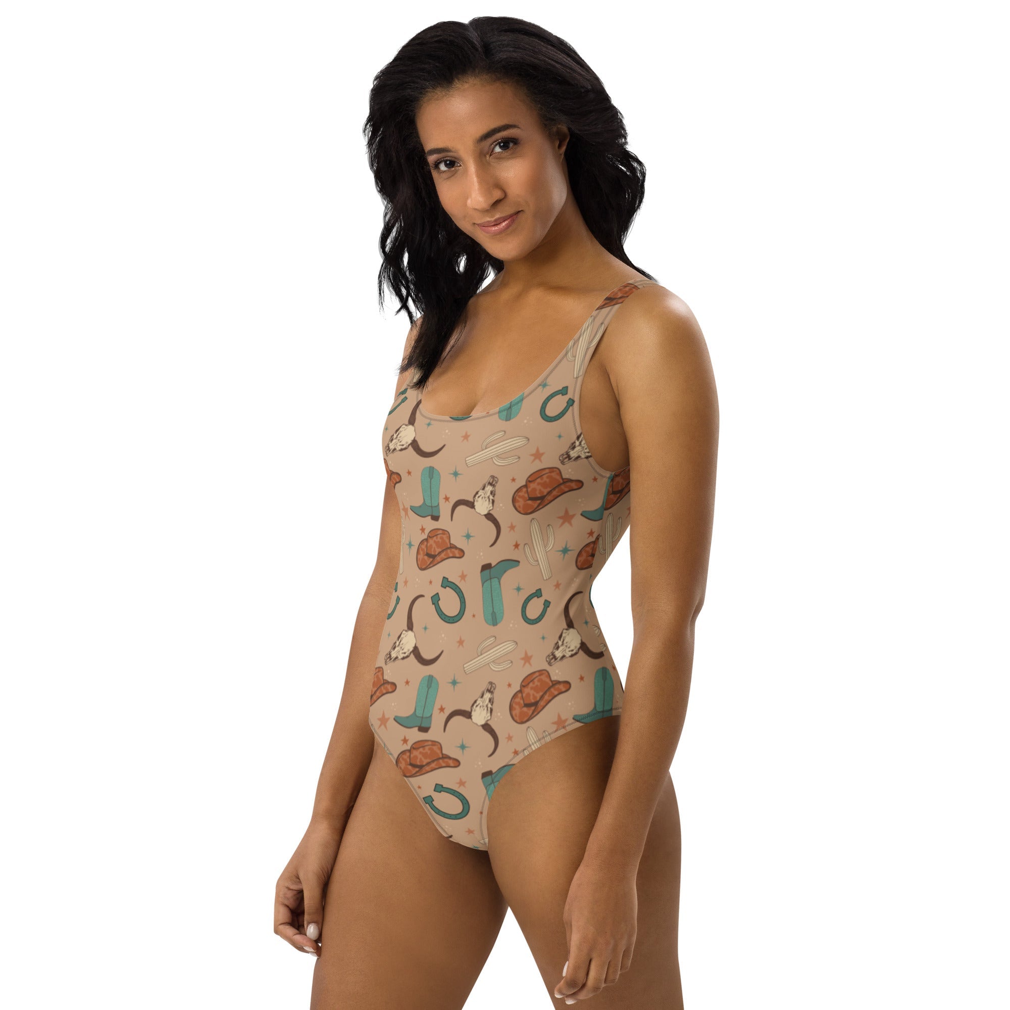 Baha Ranch Yeehaw All Western One-Piece Swimsuit