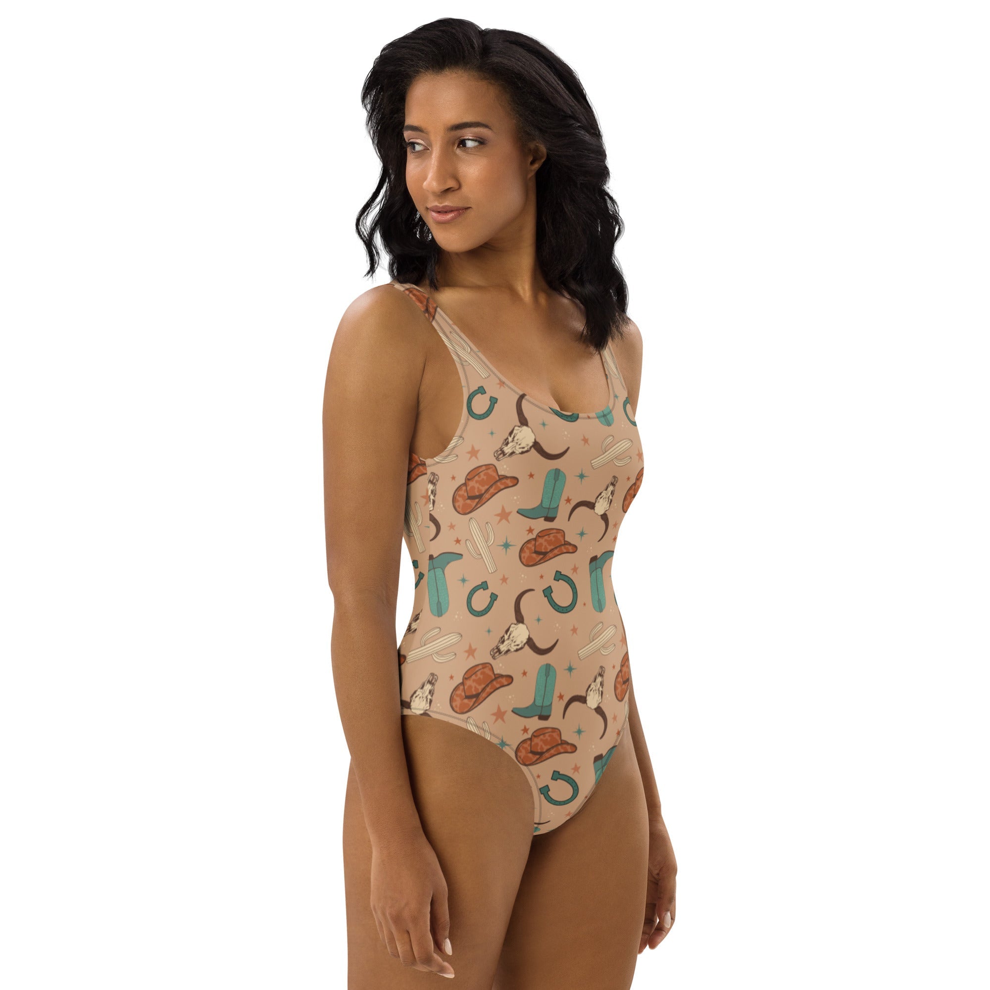 Baha Ranch Yeehaw All Western One-Piece Swimsuit