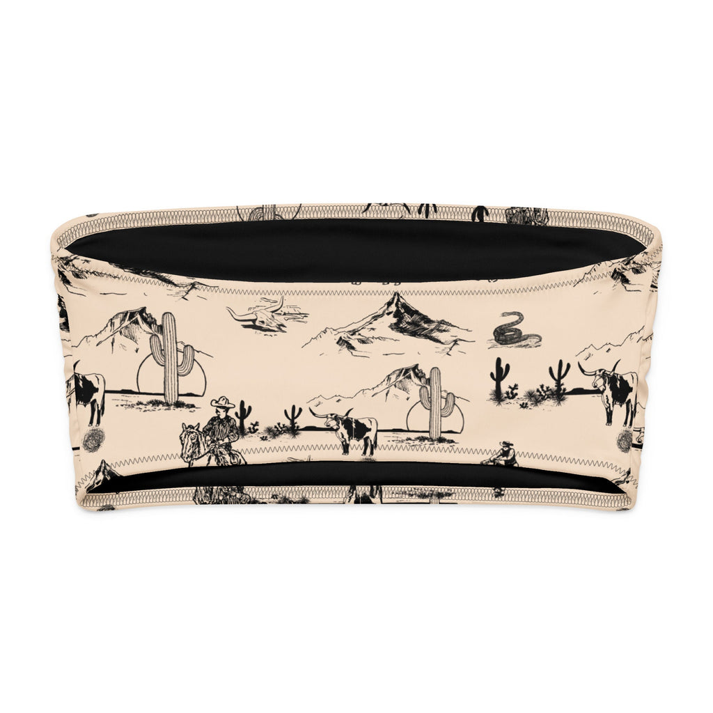 Baha Ranch YEEHAW Cowboy Ranch Recycled bandeau bikini top