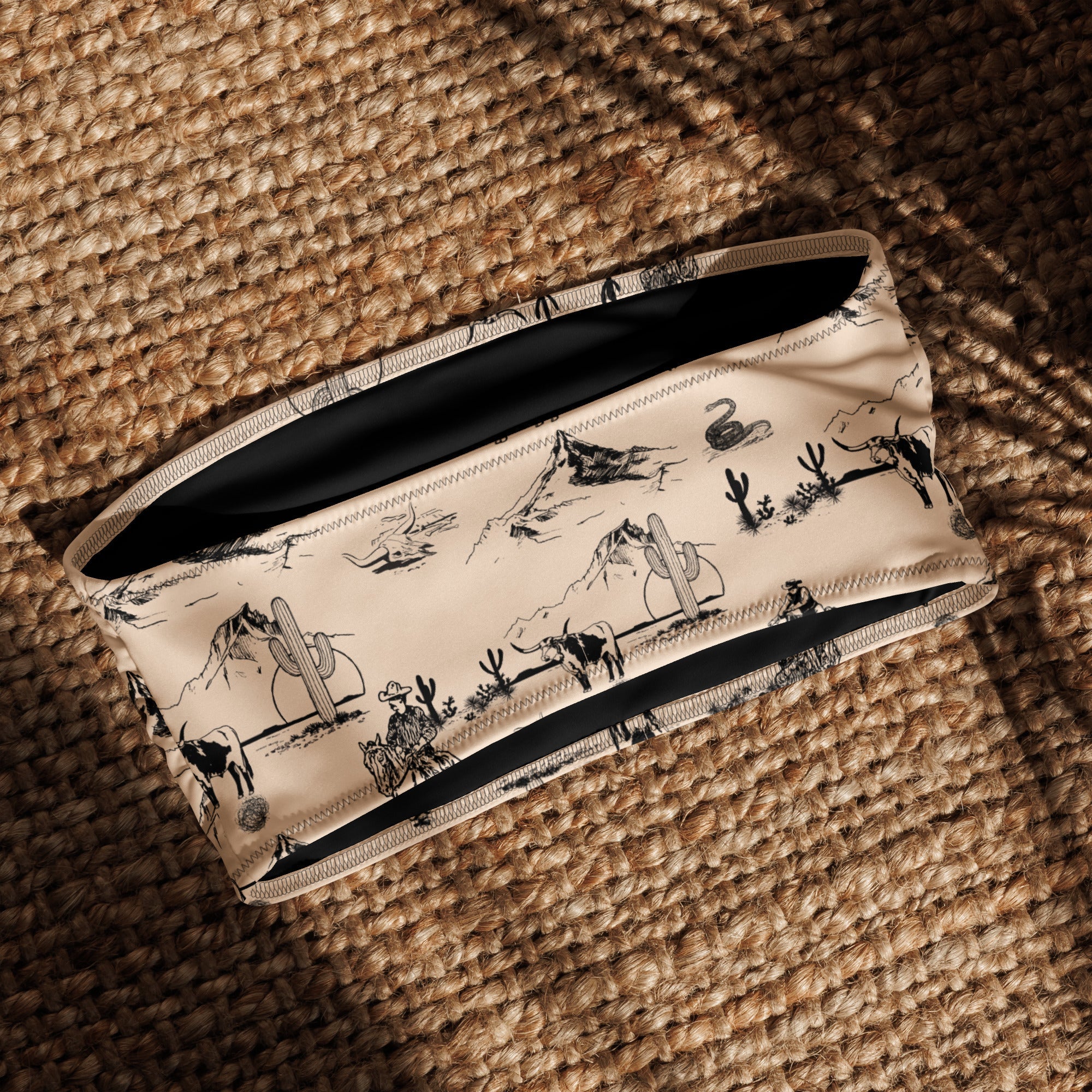 Baha Ranch YEEHAW Cowboy Ranch Recycled bandeau bikini top