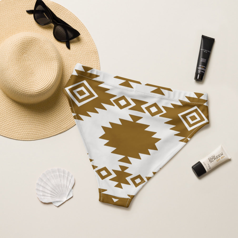 Baha Ranch Yeehaw Bold Brown Aztec Bikini Bottom