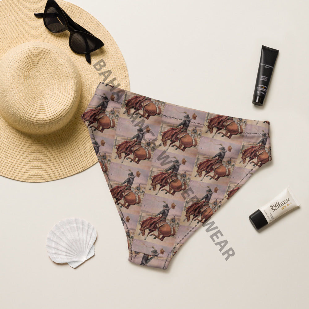 Baha Ranch Yeehaw Vintage Cowboy Bronc Bikini Bottom