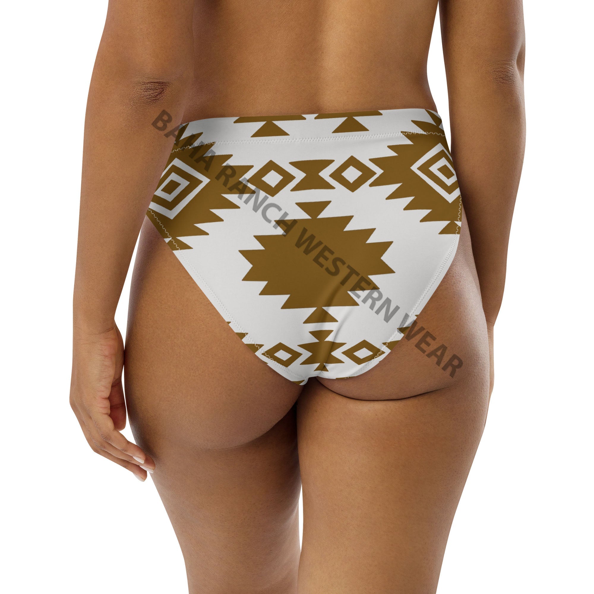 Baha Ranch Yeehaw Bold Brown Aztec Bikini Bottom