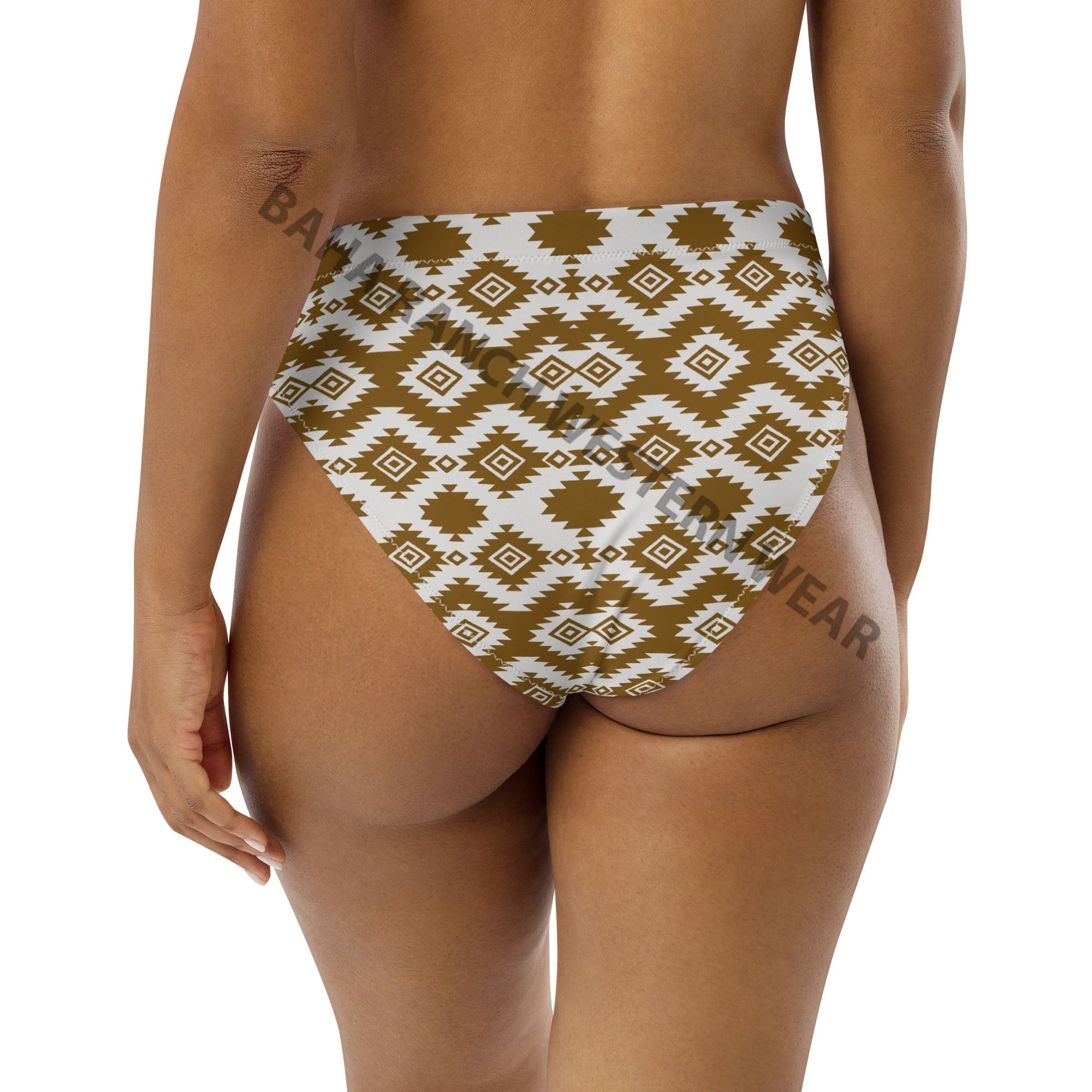 Baha Ranch Yeehaw Brown Aztec Bikini Bottom