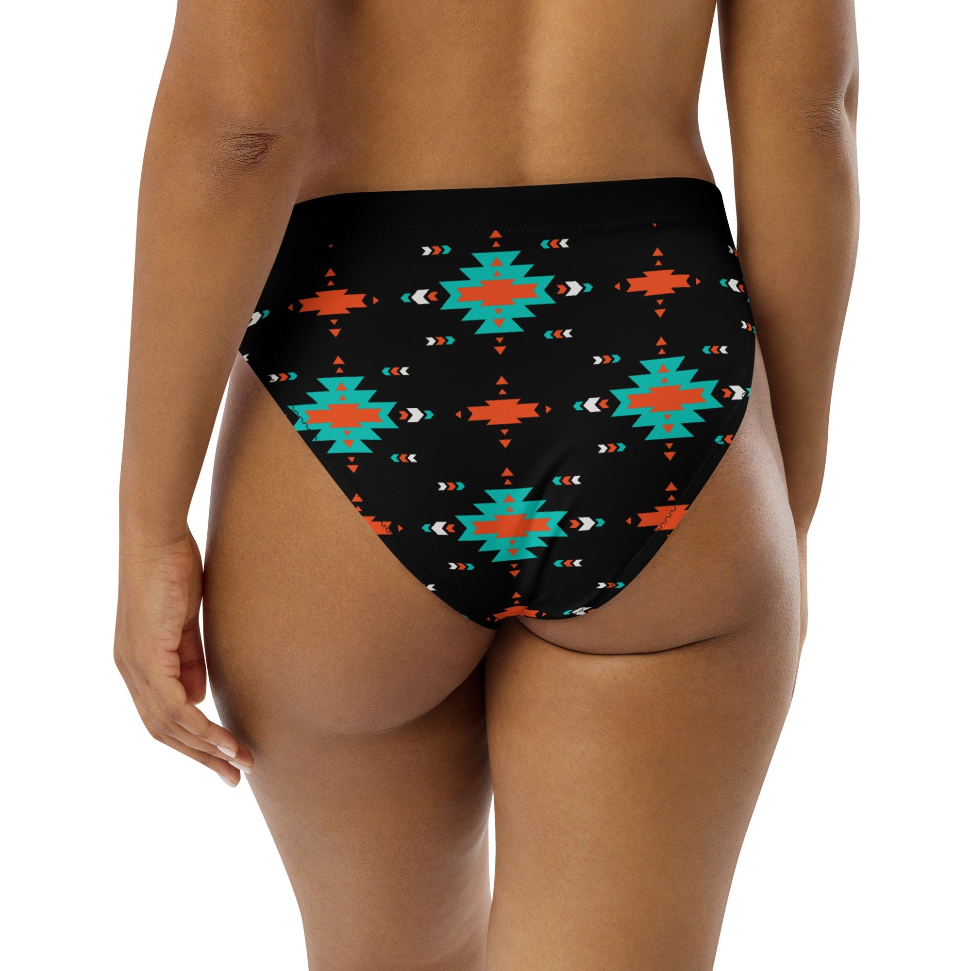 Baha Ranch Yeehaw Turquoise & Orange Aztec Bikini Bottom