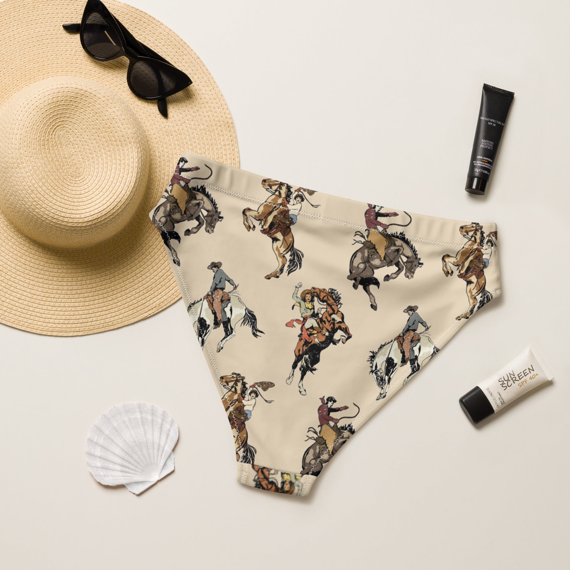 Baha Ranch Yeehaw Vintage Cowgirl Bikini Bottom