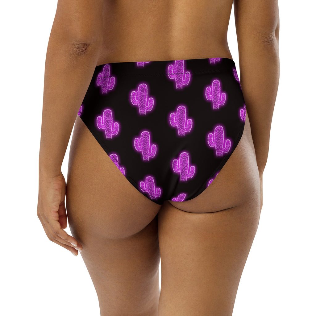 Baha Ranch Yeehaw Purple Neon Cactus Bikini Bottom