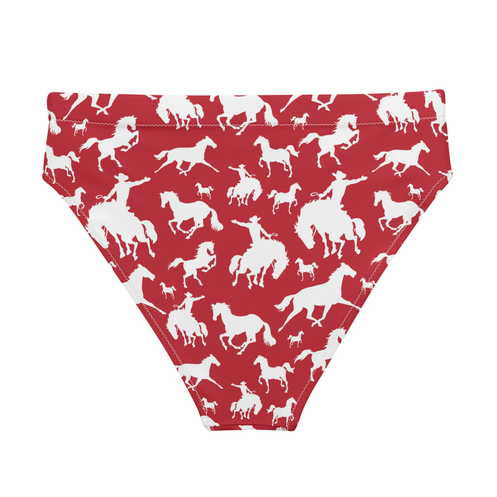 Baha Ranch Yeehaw Red Rodeo Cowboy Bikini Bottom