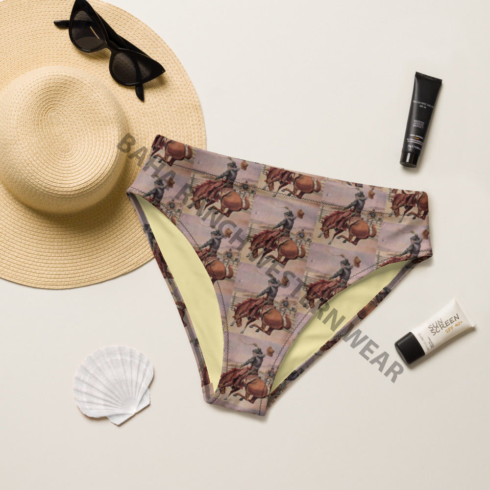 Baha Ranch Yeehaw Vintage Cowboy Bronc Bikini Bottom