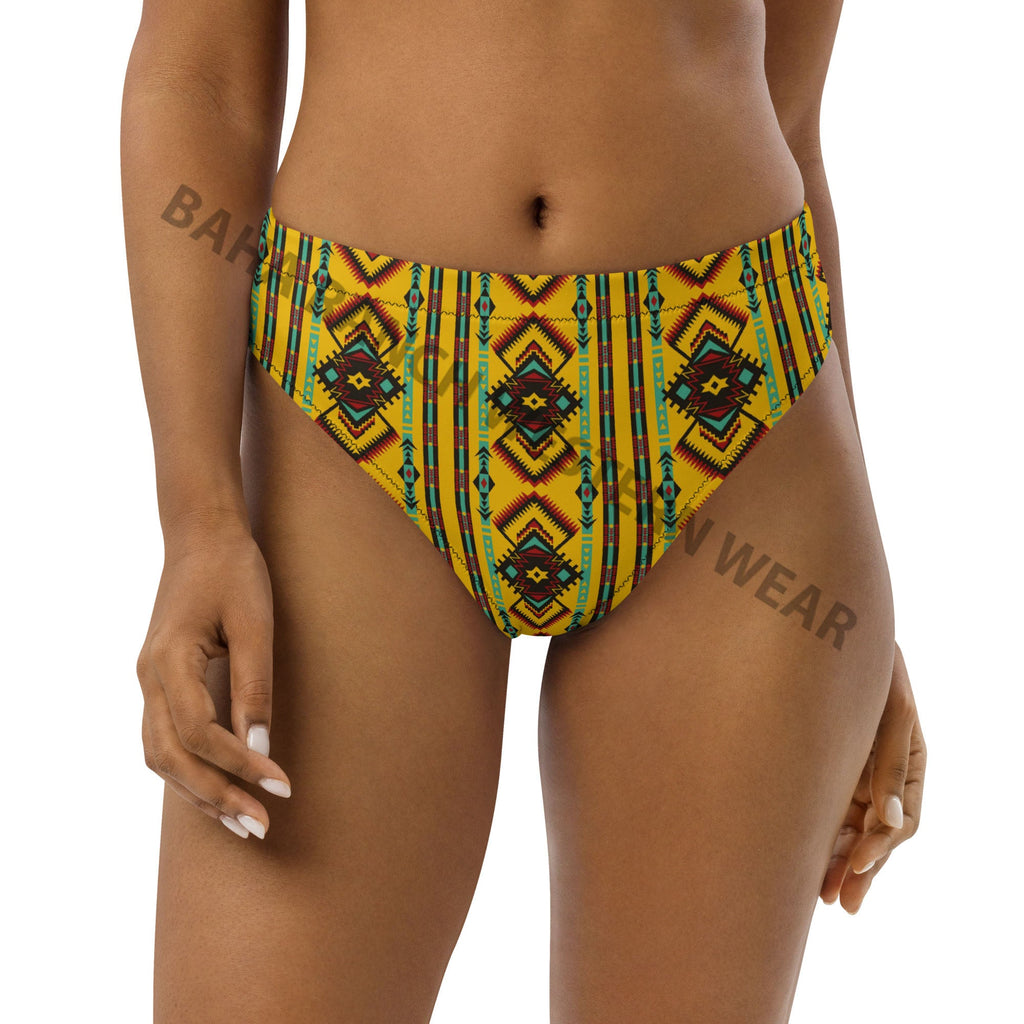 Baha Ranch Yeehaw Mustard Aztec Bikini Bottom