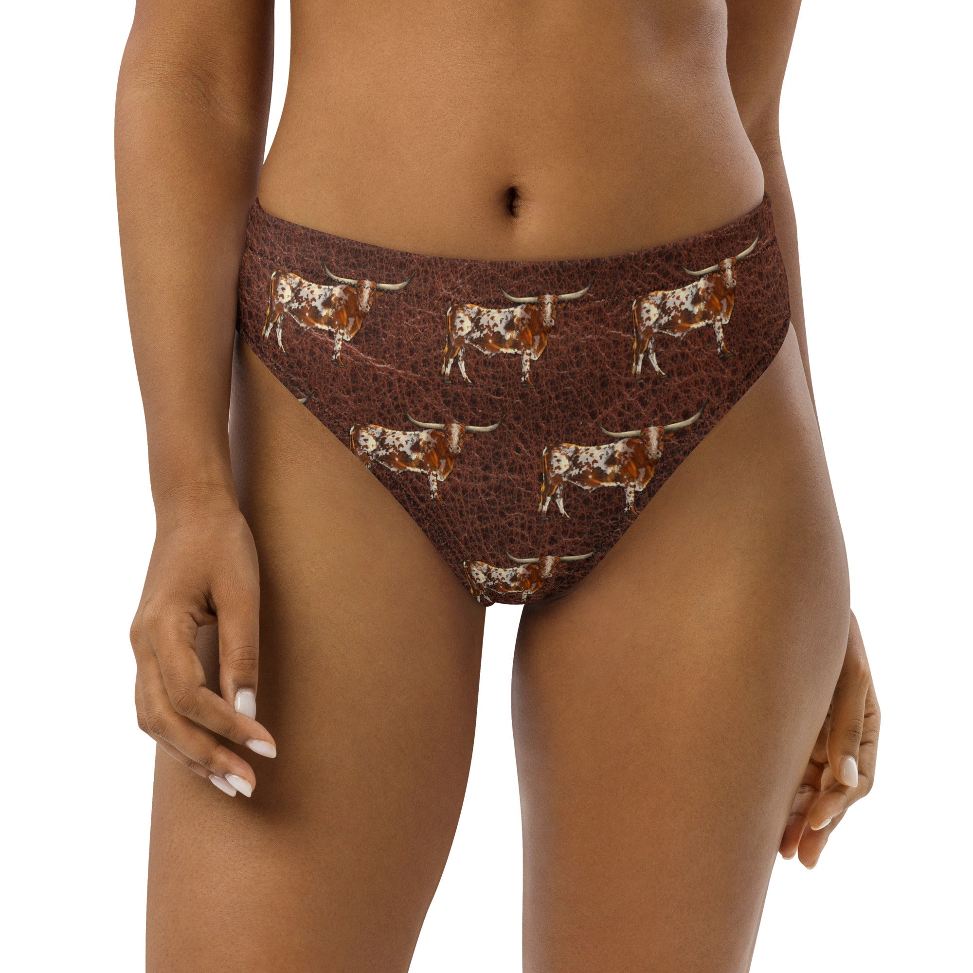 Baha Ranch Yeehaw Leather & Longhorns Bikini Bottom