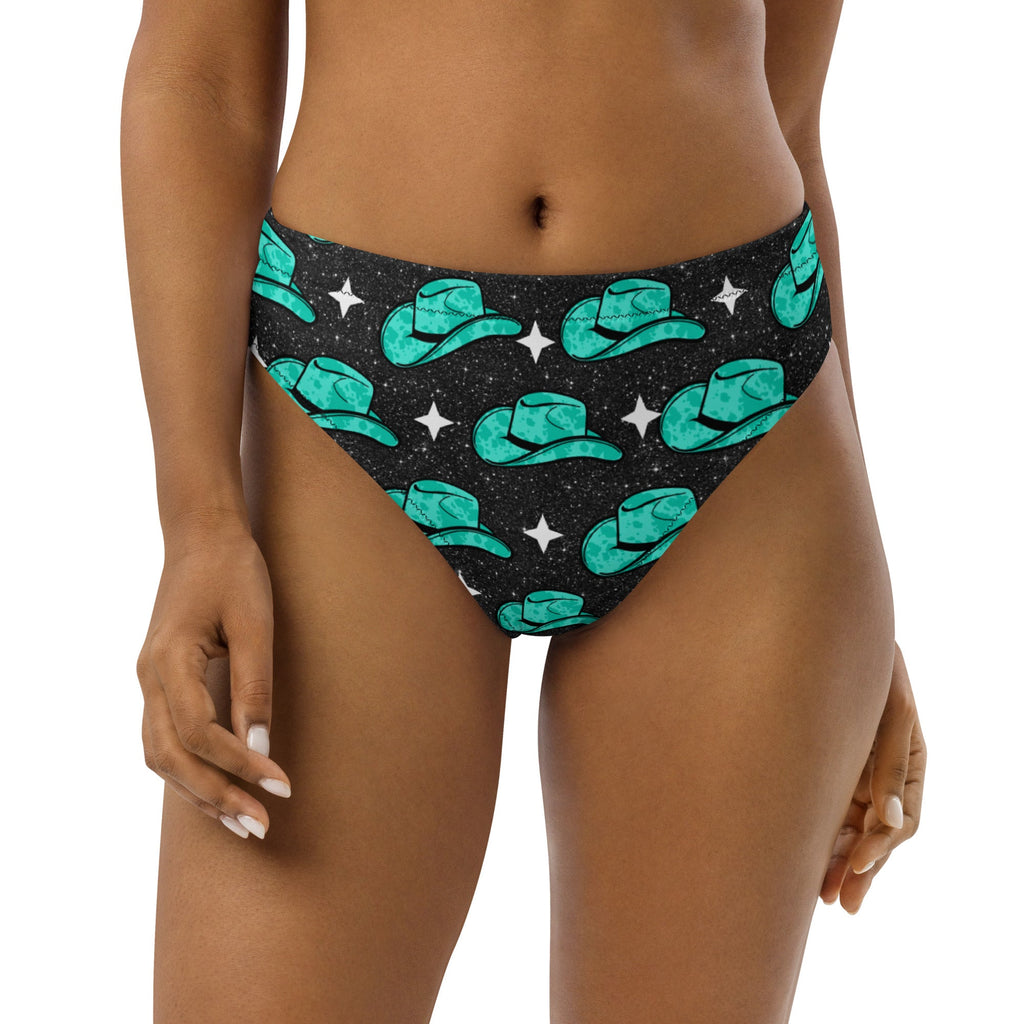 Baha Ranch Yeehaw Turquoise Hat Bikini Bottom