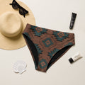 Baha Ranch Yeehaw Teal Aztec Bikini Bottom
